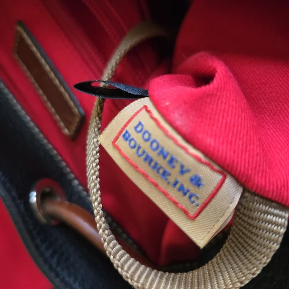 Dooney & Bourke Black Pebbled Leather Backpack - Picture 11 of 12